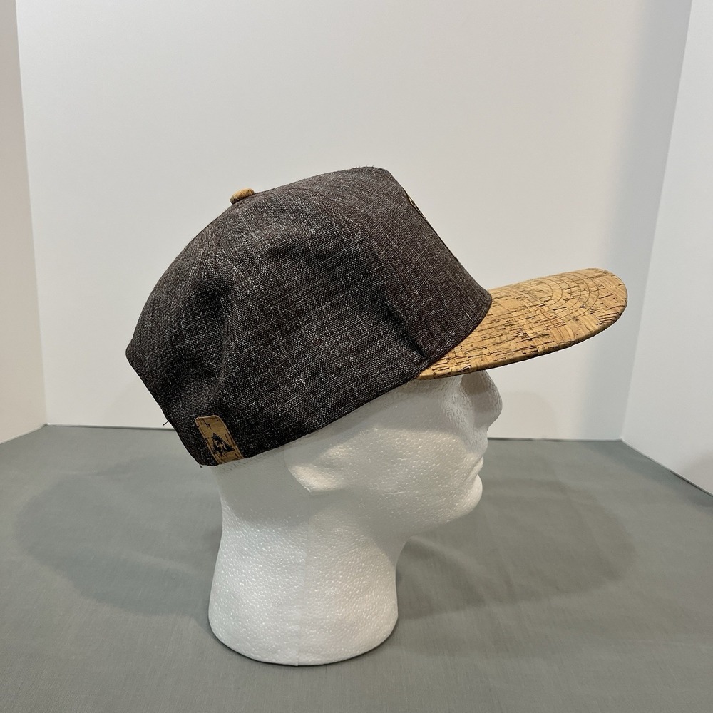 San Diego Cork Hat CO Snapback Hat Mens OSFM Grey Cork American Flag AR-15 Patch - Picture 2 of 9